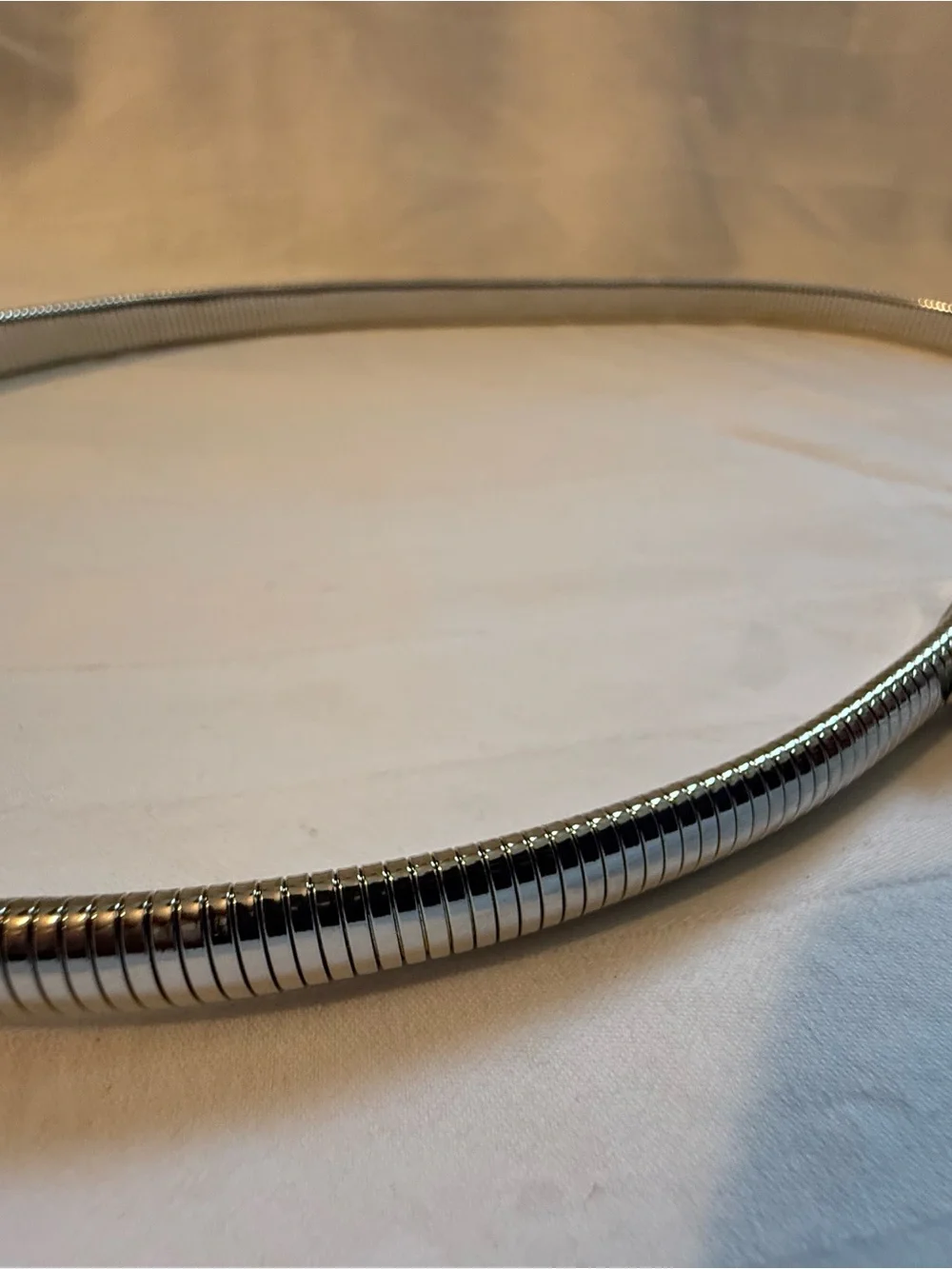 Sterling Silver Omega Snake Chain Belt
